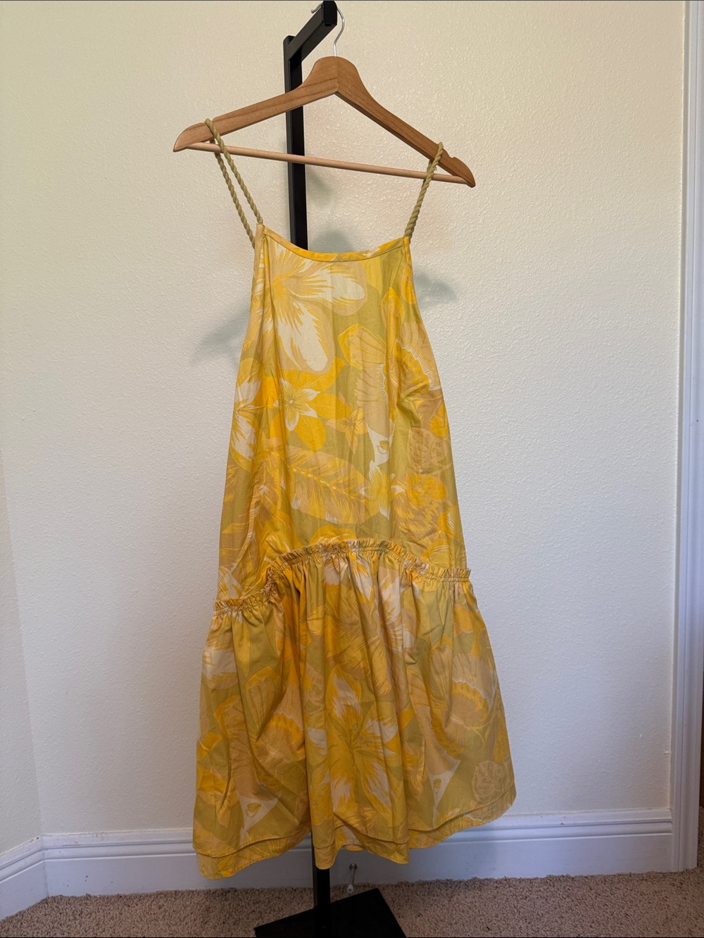 Free people Yellow Floral Summer Sundress